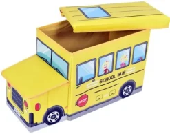 Pojemnik na zabawki Autobus żółty