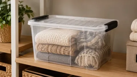 Pojemnik z pokrywą do przechowywania home box 8l uniwersalny organizer