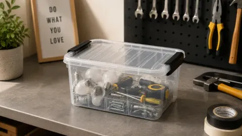 Pojemnik z pokrywą do przechowywania home box 8l uniwersalny organizer