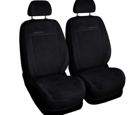 Pokrowce z alcantary na przednie fotele PRESTIGE 1+1 Czarne AUDI Q5