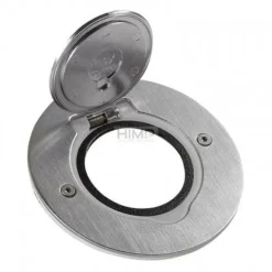 Pokrywa gniazda podłogowego, pojedyncza, okrągła, INOX Legrand 089701