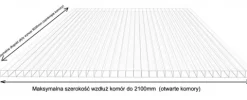 Poliwęglan komorowy 3000x1050, dymny (szary) 4 mm