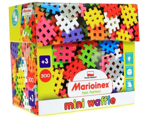 POLSKIE Klocki Mini Waffle Wafle Marioinex 300 el.