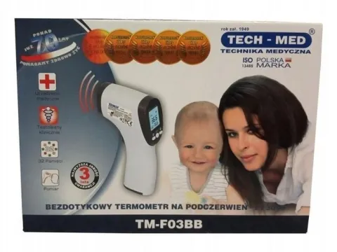 POLSKI TERMOMETR BEZDOTYKOWY LEKARSKI TECH-MED