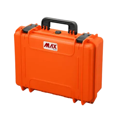 Pomarańczowa walizka hermetyczna z pianką MAX430S 464x366x176 mm