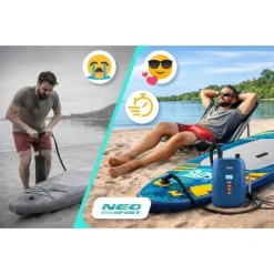 Pompka elektryczna do materaca pontonu SUPa + 6 przejściówek 12V Neo-Sport NS-713