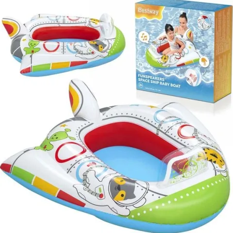 Pontonik plażowy statek kosmiczny 104 x 99 cm Bestway 34178