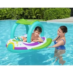 Ponton plażowy do pływania z daszkiem 107 x 112 cm Bestway 34149