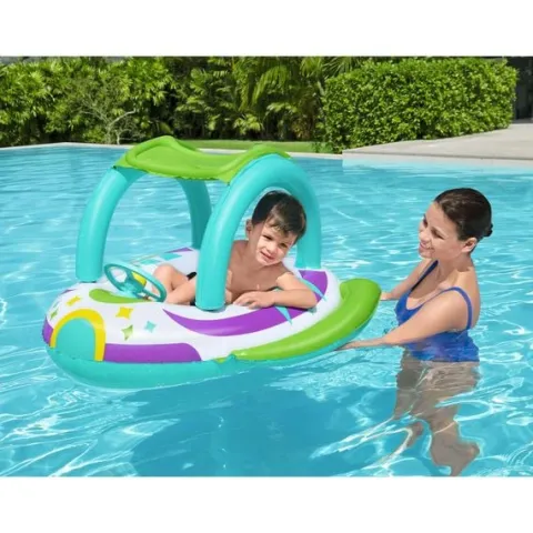 Ponton plażowy do pływania z daszkiem 107 x 112 cm Bestway 34149