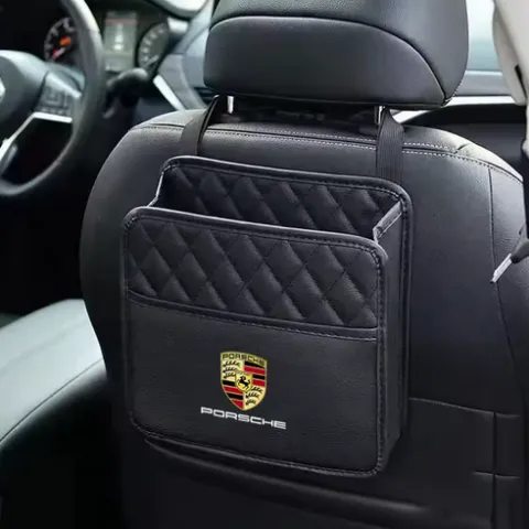 PORSCHE TORBA NA ZAGŁÓWEK wiszący ORGANIZER SAMOCHODOWY dla pasażera