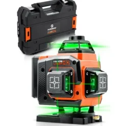 Poziomica laserowa laser krzyżowy w walizce + akcesoria Humberg HM-175