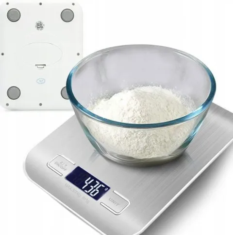 PRECYZYJNA WAGA KUCHENNA 10kg / 1g DOMOWA ELEKTRONICZNA TARA LCD + BATERIE