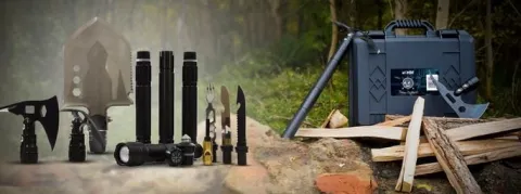 PREZENT DLA TATY MĘŻA FACETA WOJSKOWY ZESTAW NARZĘDZI SURVIVALOWY AKCESORIA