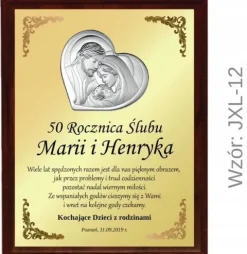 PREZENT na ROCZNICĘ ŚLUBU JUBILEUSZ 15 20 25 30 40 45 50 55 GODY +