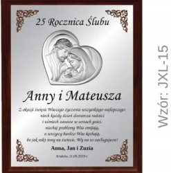 PREZENT na ROCZNICĘ ŚLUBU JUBILEUSZ 15 20 25 30 40 45 50 55 GODY +
