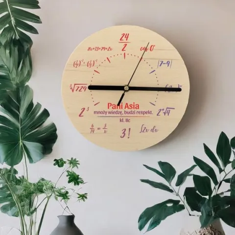 PREZENT na ZAKOŃCZENIE ROKU ZEGAR z NADRUKIEM