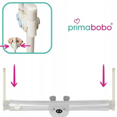 PRIMABOBO Barierka ochronna do łóżka CLASSIC 160cm dla dzieci WYSOKA