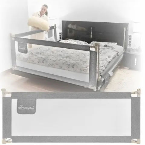 PRIMABOBO Barierka ochronna do łóżka CLASSIC 180cm dla dzieci WYSOKA