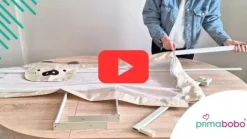 PRIMABOBO Barierka ochronna do łóżka MIŚ 200x160cm 3 szt Składana