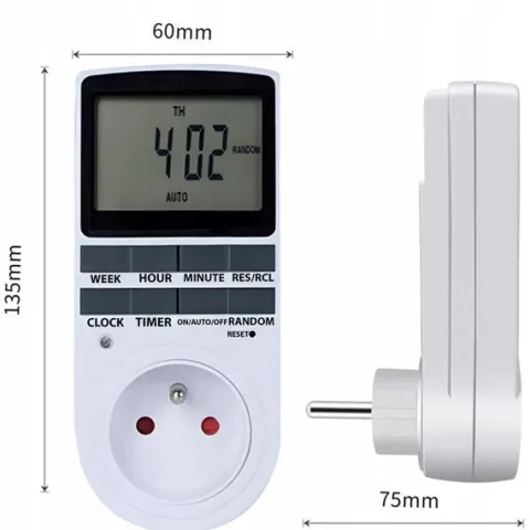 Programator Czasowy Timer Włącznik Wyłącznik Cyfrowy Elektroniczny Programy