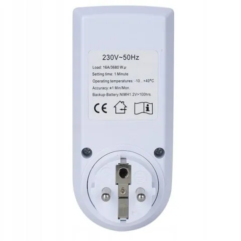 Programator Czasowy Timer Włącznik Wyłącznik Cyfrowy Elektroniczny Programy