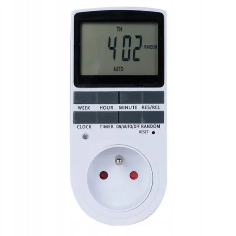 Programator Czasowy Timer Włącznik Wyłącznik Cyfrowy Elektroniczny Programy