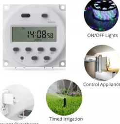 PROGRAMATOR CZASOWY WŁĄCZNIK TIMER WYŁĄCZNIK WODOODPORNĄ