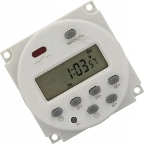 PROGRAMATOR CZASOWY WŁĄCZNIK WYŁĄCZNIK ENERGOOSZCZĘDNY CYFROWY 1s ~ 168h