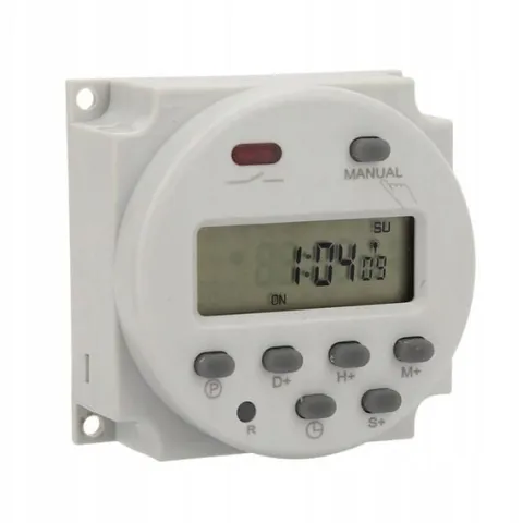 PROGRAMATOR CZASOWY WŁĄCZNIK WYŁĄCZNIK ENERGOOSZCZĘDNY CYFROWY 1s ~ 168h
