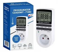 PROGRAMATOR CZASOWY WŁĄCZNIK WYŁĄCZNIK LCD CYFROWY HARMONOGRAM 7 DNI POLSKI