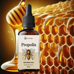 PROPOLIS BEZALKOHOLOWY KROPLE EKSTRAKT 50% WSPARCIE ODPORNOŚCI Poj. 50 ml