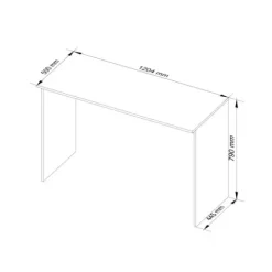 Proste biurko do pokoju, biura, STOR, 120x50x79 cm, | TYLETEGOTU