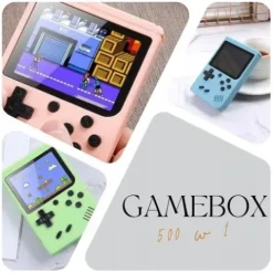 Przenośna MINI konsola GameBox Plus 500w1 mix kolorów MARIO BROS, TANK