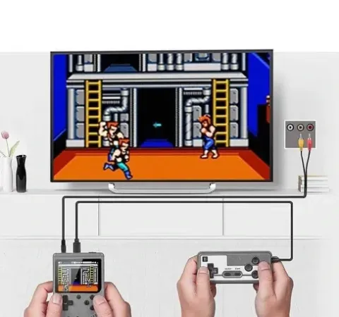 PRZENOŚNA MINI KONSOLA RETRO 400 GIER GAMEBOY DODATKOWY PAD GRA NA 2 OSOBY