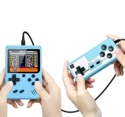 PRZENOŚNA MINI KONSOLA RETRO 400 GIER GAMEBOY DODATKOWY PAD GRA NA 2 OSOBY