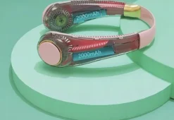 PRZENOŚNY WIATRAK SPORTOWY WENTYLATOR NA SZYJĘ USB 2000 mAh 10 GODZIN PRACY