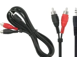 Przyłącze WTYK 3,5ST-2xWTYK RCA 1,5m