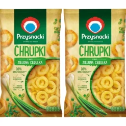 Przysnacki Chrupki o smaku zielona cebulka 140 g x 2 sztuk