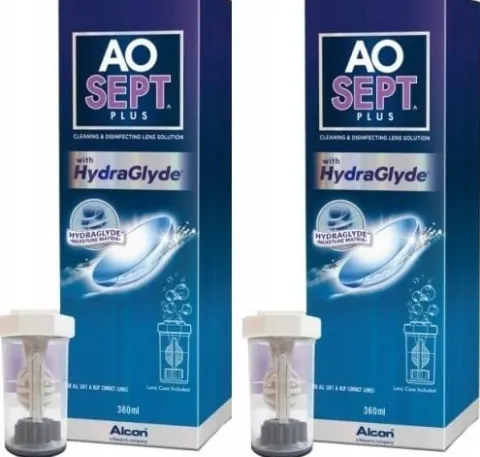 Płyn do soczewek Aosept Plus Hydraglyde 360 ml