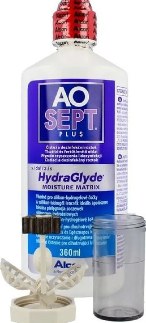 Płyn do soczewek Aosept Plus Hydraglyde 360 ml