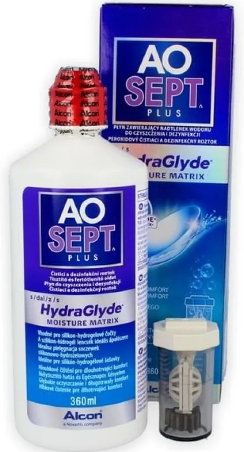 Płyn do soczewek Aosept Plus Hydraglyde 360 ml