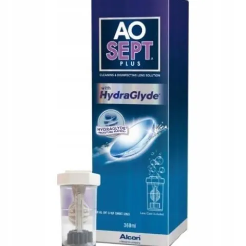 Płyn do soczewek Aosept Plus Hydraglyde 360 ml