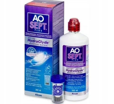 Płyn do soczewek Aosept Plus Hydraglyde 360 ml