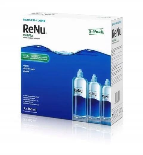 Płyn Do Soczewek RENU MULTIPLUS 3 x 360 ml