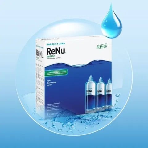 Płyny do soczewek Bausch + Lomb ReNu MultiPlus 3x360 ml + 3 pojemniki