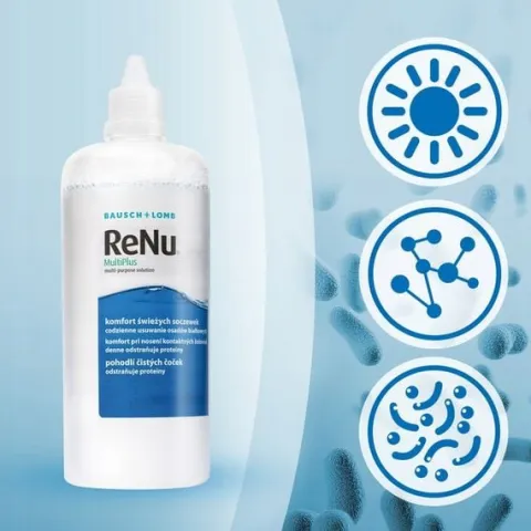 Płyny do soczewek Bausch + Lomb ReNu MultiPlus 3x360 ml + 3 pojemniki