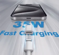 QIKtech Adapter Lightning żeński na USB C męski do ładowania i transmisji