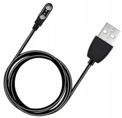 QIKtech ŁADOWARKA KABEL USB SMARTWATCH UNIWERSALNA 2,84mm 60 cm (czarny)