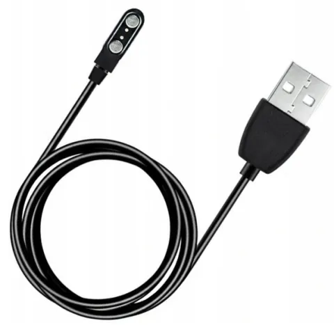 QIKtech ŁADOWARKA KABEL USB SMARTWATCH UNIWERSALNA 2,84mm 60 cm (czarny)