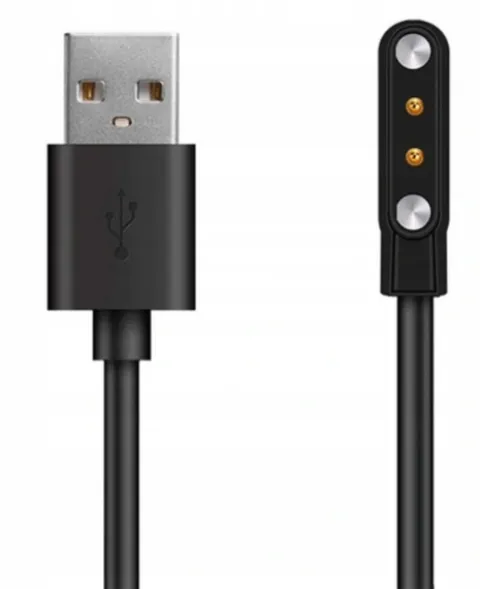 QIKtech ŁADOWARKA KABEL USB SMARTWATCH UNIWERSALNA 2,84mm 60 cm (czarny)